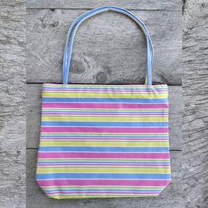 Pastel Striped 60s Inspired Mod Shoulder Bag/Purse